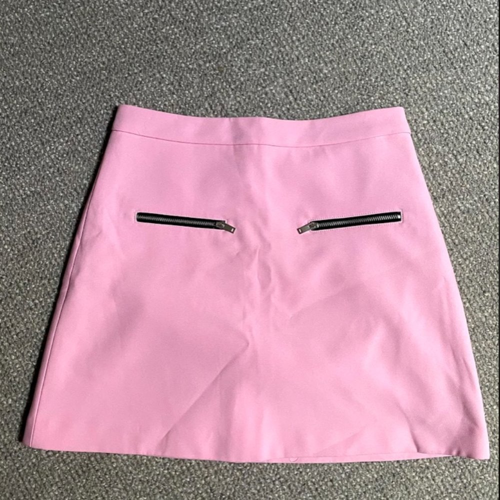 NWOT Zara Bubblegum Pink Mini Skirt